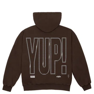 Pre-owned Travis Scott Men's  Yup! Hoodie In Brown