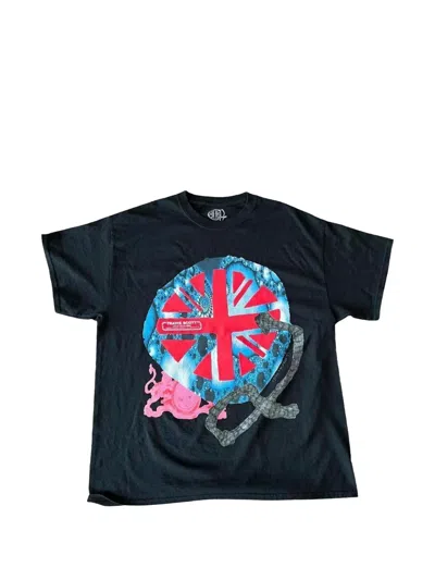 Travis Scott O2 Union Jack T-shirt In Black