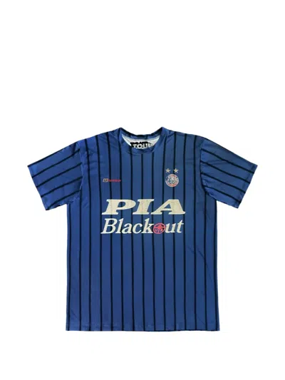 Travis Scott Pinstriped T-shirt In Blue