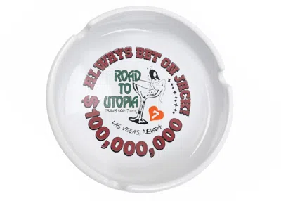 Pre-owned Travis Scott Road To Utopia Las Vegas Ashtray In White