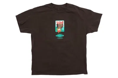 Pre-owned Travis Scott Road To Utopia Las Vegas Joker T-shirt Brown