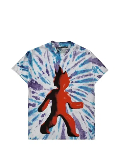 Travis Scott Tie-dye Graphic-print T-shirt In White