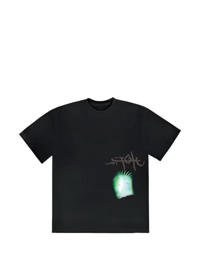 Travis Scott Utopia C5 Graphic-print T-shirt In Black