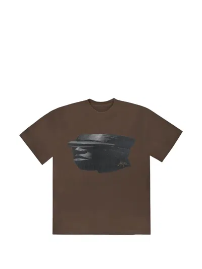 Travis Scott Utopia Graphic-print T-shirt In Brown
