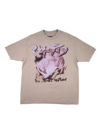 Travis Scott Utopia I Know T-shirt In Neutral