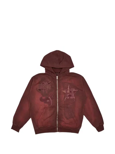 Travis Scott X Fanatics 2025 Rep Your City Cactus Jack Houston Hoodie In Burgundy