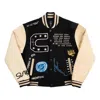 Travis Scott X Fragment Cactus Jack Jacket 'manifest Letterman' In Black