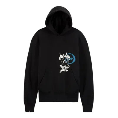 Pre-owned Travis Scott X Jordan X Fragment Hoodie In Black