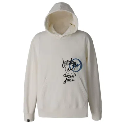 Pre-owned Travis Scott X Jordan X Fragment Hoodie In Cream