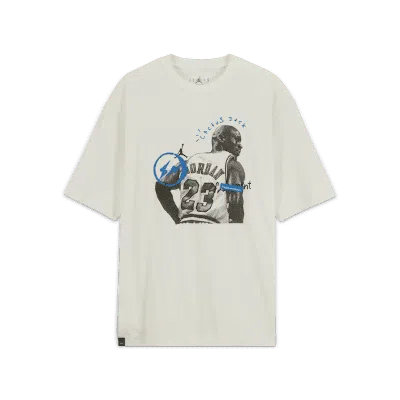 Pre-owned Travis Scott X Jordan X Fragment T-shirt In White