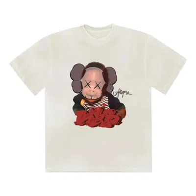 Travis Scott X Kaws Utopia I T-shirt 'white' In Neutral