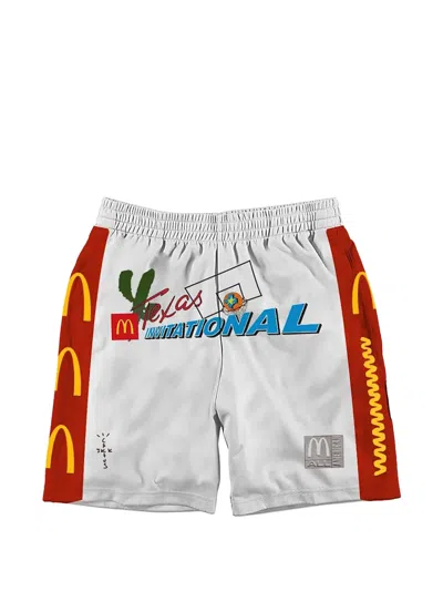 Travis Scott X Mcdonald's Cactus Jack All American Shorts In White