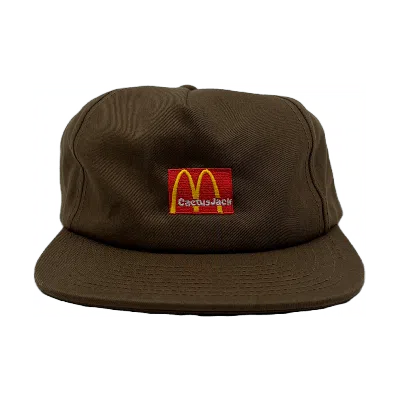 Pre-owned Travis Scott X Mcdonald's Cj Arches Hat In Brown