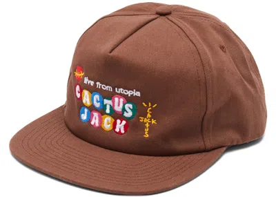 Pre-owned Travis Scott X Mcdonald's Cj Live From Utopia Hat In Brown