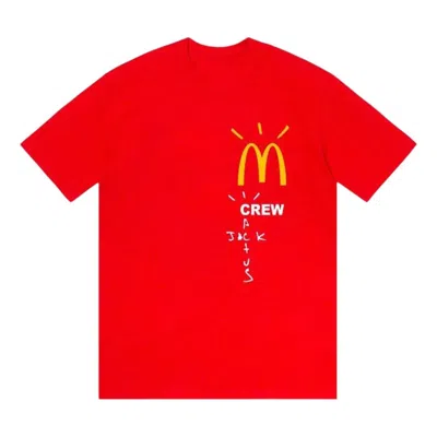 Travis Scott X Mcdonald's Crew T-shirt 'red'
