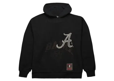 Pre-owned Travis Scott X Mitchell & Ness Alabama Crimson Tide Overlap Pullover Hoodie In Black