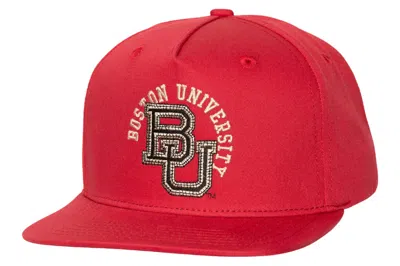 Pre-owned Travis Scott X Mitchell & Ness Boston University Snapback Hat Red