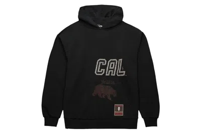 Pre-owned Travis Scott X Mitchell & Ness Cal Bears Overlap Pullover Hoodie Black