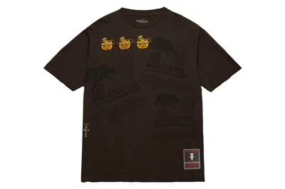 Pre-owned Travis Scott X Mitchell & Ness Cal Bears Seal T-shirt Brown