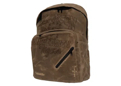 Pre-owned Travis Scott X Mitchell & Ness Clemson Tigers Backpack In Brown