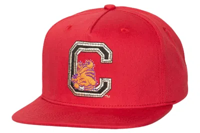 Pre-owned Travis Scott X Mitchell & Ness Clemson Tigers Snapback Hat Red