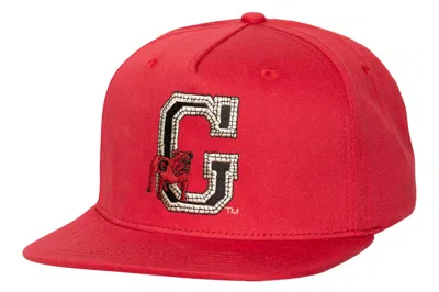 Pre-owned Travis Scott X Mitchell & Ness Georgia Bulldogs Snapback Hat Red
