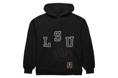 Pre-owned Travis Scott X Mitchell & Ness Lsu Tigers Overlap Pullover Hoodie Black