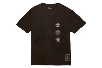 Pre-owned Travis Scott X Mitchell & Ness Lsu Tigers Seal T-shirt Brown