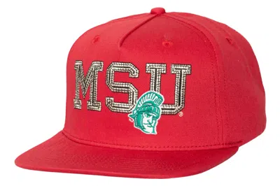 Pre-owned Travis Scott X Mitchell & Ness Michigan State Spartans Snapback Hat Red