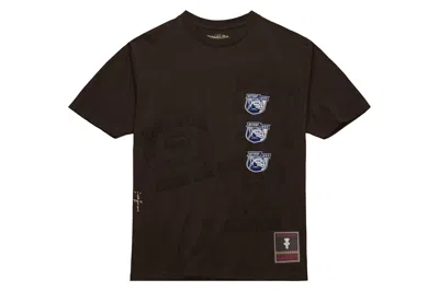 Pre-owned Travis Scott X Mitchell & Ness Penn State Nittany Lions Seal T-shirt Brown