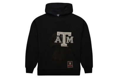 Pre-owned Travis Scott X Mitchell & Ness Texas A&m Aggies Overlap Pullover Hoodie Black