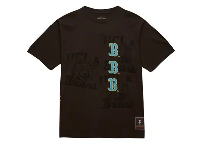 Pre-owned Travis Scott X Mitchell & Ness Ucla Bruins Seal T-shirt In Brown