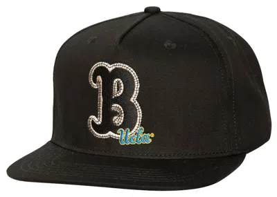Pre-owned Travis Scott X Mitchell & Ness Ucla Bruins Snapback Hat In Black