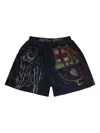 Travis Scott X Nike X Fc Barcelona Skeleton Home Shorts In Multi
