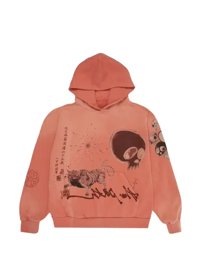 Travis Scott X Takashi Murakami The Path Graphic-print Hoodie In Orange