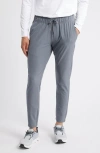 Travismathew 2.0 Travel Pants In Grey Pinstripe