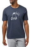 TRAVISMATHEW TRAVISMATHEW 44 REPRESENT 2.0 COTTON GRAPHIC T-SHIRT