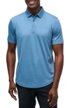 Travismathew A Class Stripe Pima Cotton Blend Polo In Coronet
