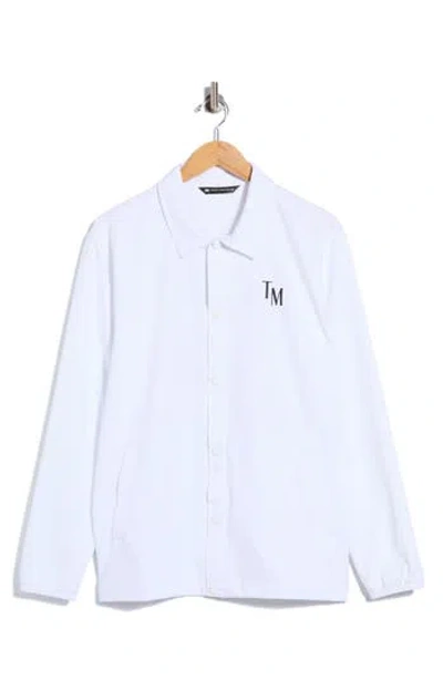Travismathew Ab Energy Performance Shirt Jacket In White