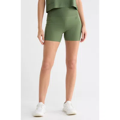 Travismathew Ablaze High Waist Pocket Bike Shorts In Green