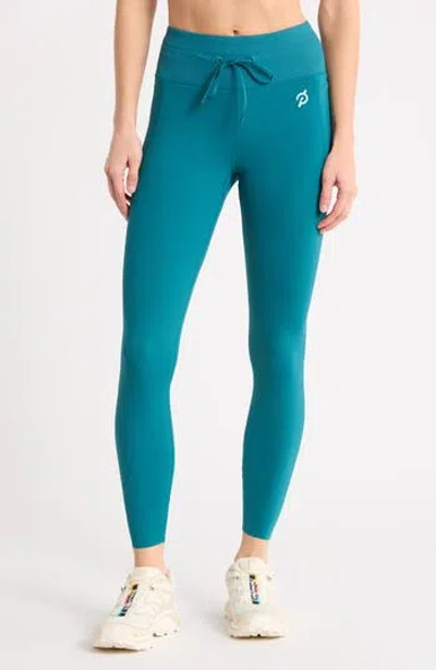 Travismathew Ablaze Tie High Waist 7/8 Leggings In Blue