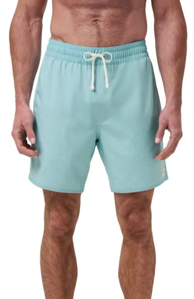 Travismathew Acropolis Board Shorts In Eggshell Blue