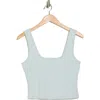 Travismathew Adare Ribbed Knit Tank Top In Heather Mist