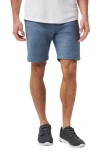 Travismathew Adirondack Stretch Shorts In Heather Navy
