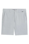 Travismathew Adirondack Stretch Shorts In Heather Sleet
