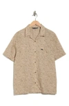 Travismathew Afternoon Sun Woven Short Sleeve Shirt In Brown