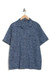 Travismathew Afternoon Sun Woven Short Sleeve Shirt In Gray