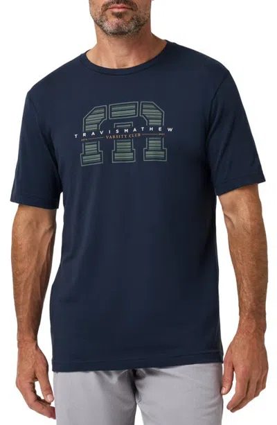 Travismathew All Conference Graphic T-shirt In Blue