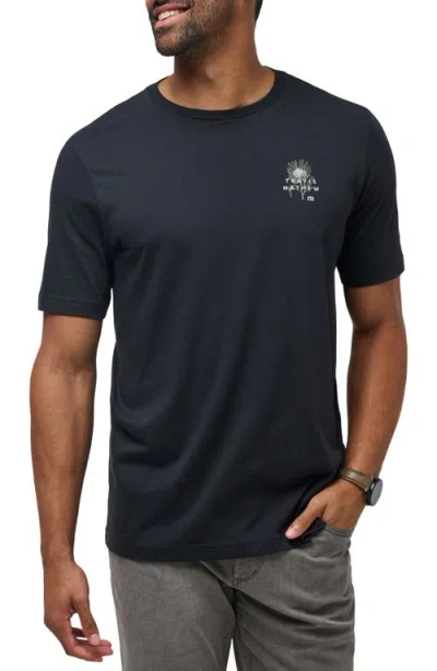 Travismathew All Day Rain Graphic T-shirt In Black