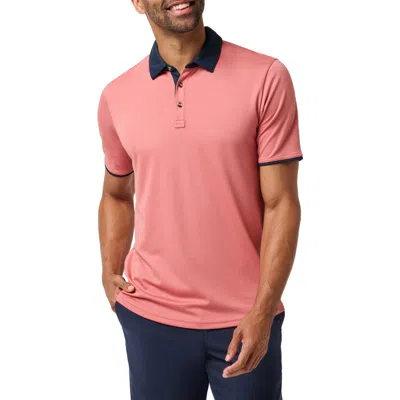 Travismathew All Day Social Club Contrast Collar Cotton Blend Polo Shirt In Multi